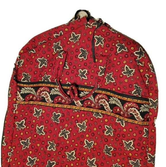 Vera Bradley Womens Garment Bag Red Blue  Floral - Picture 3 of 7